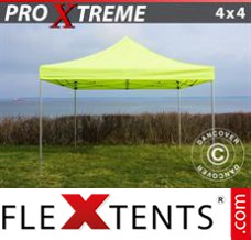 Tente evenementielle FleXtents Xtreme 4x4m Néon jaune/vert