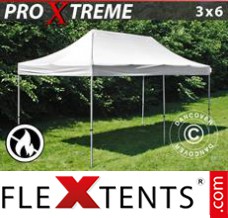 Tente evenementielle FleXtents Xtreme 3x6m Blanc, Ignifugé