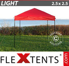 Tente evenementielle FleXtents Light 2,5x2,5m Rouge