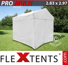Tente evenementielle FleXtents Multi 2,83x2,97m Blanc, avec 4 cotés