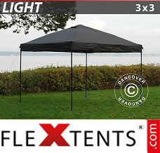 Tente evenementielle FleXtents Light 3x3m Noir
