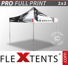 Tente evenementielle FleXtents PRO avec impression numérique, 2x2m