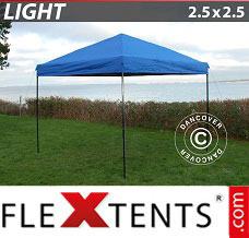 Tente evenementielle FleXtents Light 2,5x2,5m Bleu