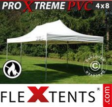 Tente evenementielle FleXtents Xtreme Heavy Duty 4x8m, Blanc