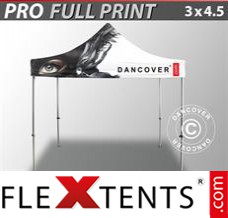 Tente evenementielle FleXtents PRO avec impression numérique, 3x4,5m