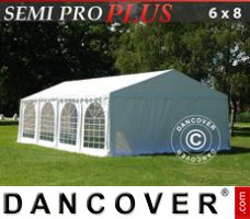 Tente evenementielle SEMI PRO Plus 6x8m PVC, Blanc