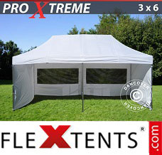 Tente evenementielle FleXtents Xtreme 3x6m Blanc, avec 6 cotés