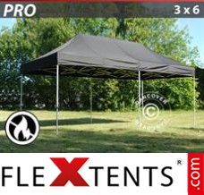 Tente evenementielle FleXtents PRO 3x6m Noir, Ignifugé