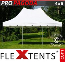 Tente evenementielle FleXtents PRO Peak Pagoda 4x6m Blanc