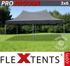 Tente evenementielle FleXtents PRO Peak Pagoda 3x6m Noir