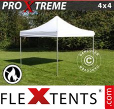 Tente evenementielle FleXtents Xtreme 4x4m Blanc, Ignifugé