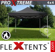 Tente evenementielle FleXtents Xtreme 4x4m Noir, Ignifugé