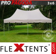 Tente evenementielle FleXtents PRO Peak Pagoda 3x6m Latte