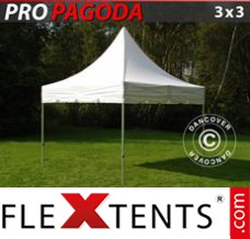Tente evenementielle FleXtents PRO Peak Pagoda 3x3m Blanc