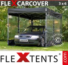Tente evenementielle FleX Carcover, 3x6m, Noir