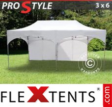Tente evenementielle FleXtents PRO "Arched" 3x6m Blanc, avec 6 cotés