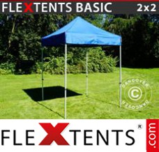 Tente evenementielle FleXtents Basic, 2x2m Bleu