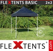 Tente evenementielle FleXtents Basic, 2x2m Noir