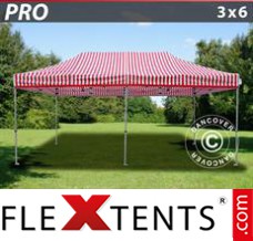Tente evenementielle FleXtents PRO 3x6m rayé