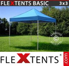 Tente evenementielle FleXtents Basic, 3x3m Bleu