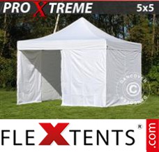 Tente evenementielle FleXtents Xtreme 5x5m Blanc, avec 4 cotés
