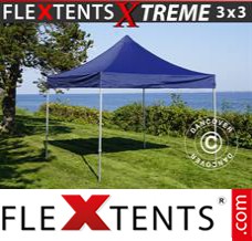 Tente evenementielle FleXtents Xtreme 3x3m Bleu foncé