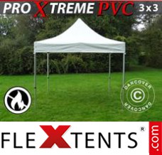 Tente evenementielle FleXtents Xtreme Heavy Duty 3x3m, Blanc