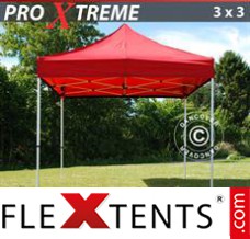 Tente evenementielle FleXtents Xtreme 3x3m Rouge