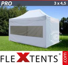 Tente evenementielle FleXtents PRO 3x4,5m Blanc, avec 4 cotés