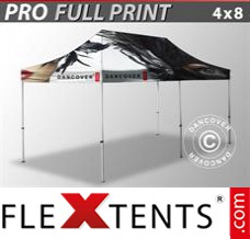 Tente evenementielle FleXtents PRO avec impression numérique, 4x8m