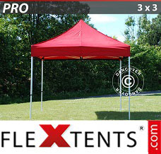 Tente evenementielle FleXtents PRO 3x3m Rouge