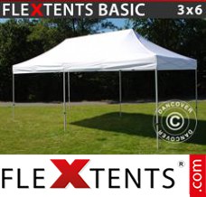 Tente evenementielle FleXtents Basic, 3x6m Blanc
