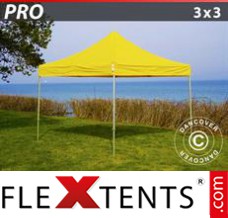 Tente evenementielle FleXtents PRO 3x3m Jaune
