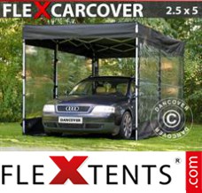 Tente evenementielle FleX Carcover, 2,5x5m, Noir