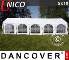 Tente evenementielle UNICO 5x10m, Blanc