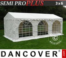 Tente evenementielle SEMI PRO Plus 3x6m PVC, Blanc