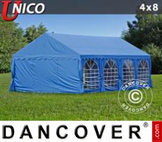 Tente evenementielle UNICO 4x8m, Bleu