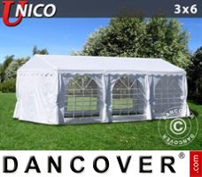 Tente evenementielle UNICO 3x6m, Blanc